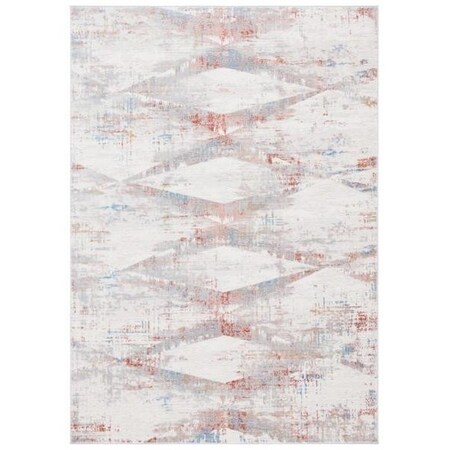 Safavieh 2 x 8 ft. Amelia Contemporary Runner Power Loomed RugIvory & Rust ALA478B-28